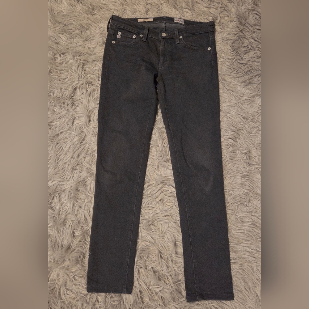 AG Adriano Goldschmied The Stilt Cigarette Leg Jeans Dark Grey 26R